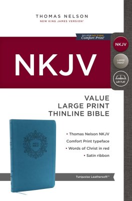 Ladies - NKJV Large Print Bible - Turquoise