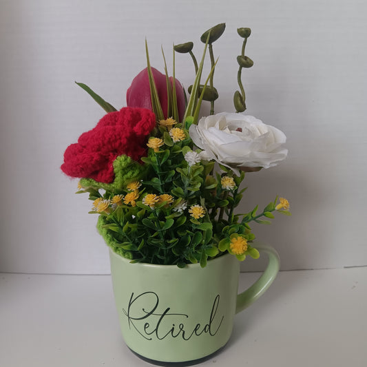 Crochet Flower Mug - Retired