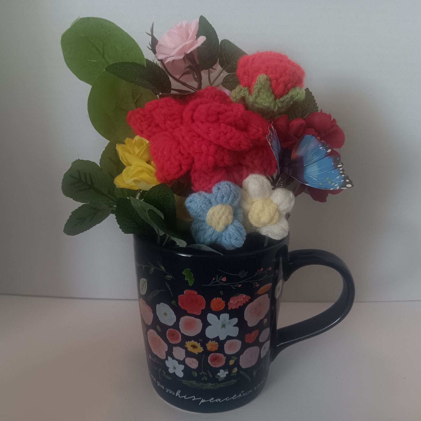 Crochet Flower Mug - Protection