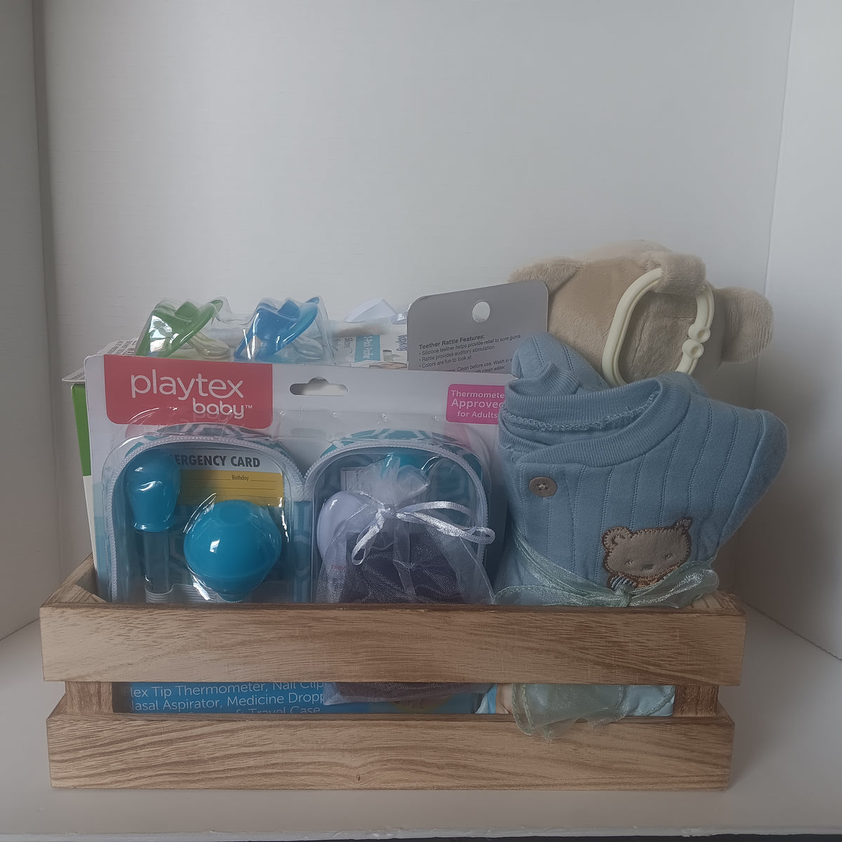 Baby Basket - Boy - My 1st Bear