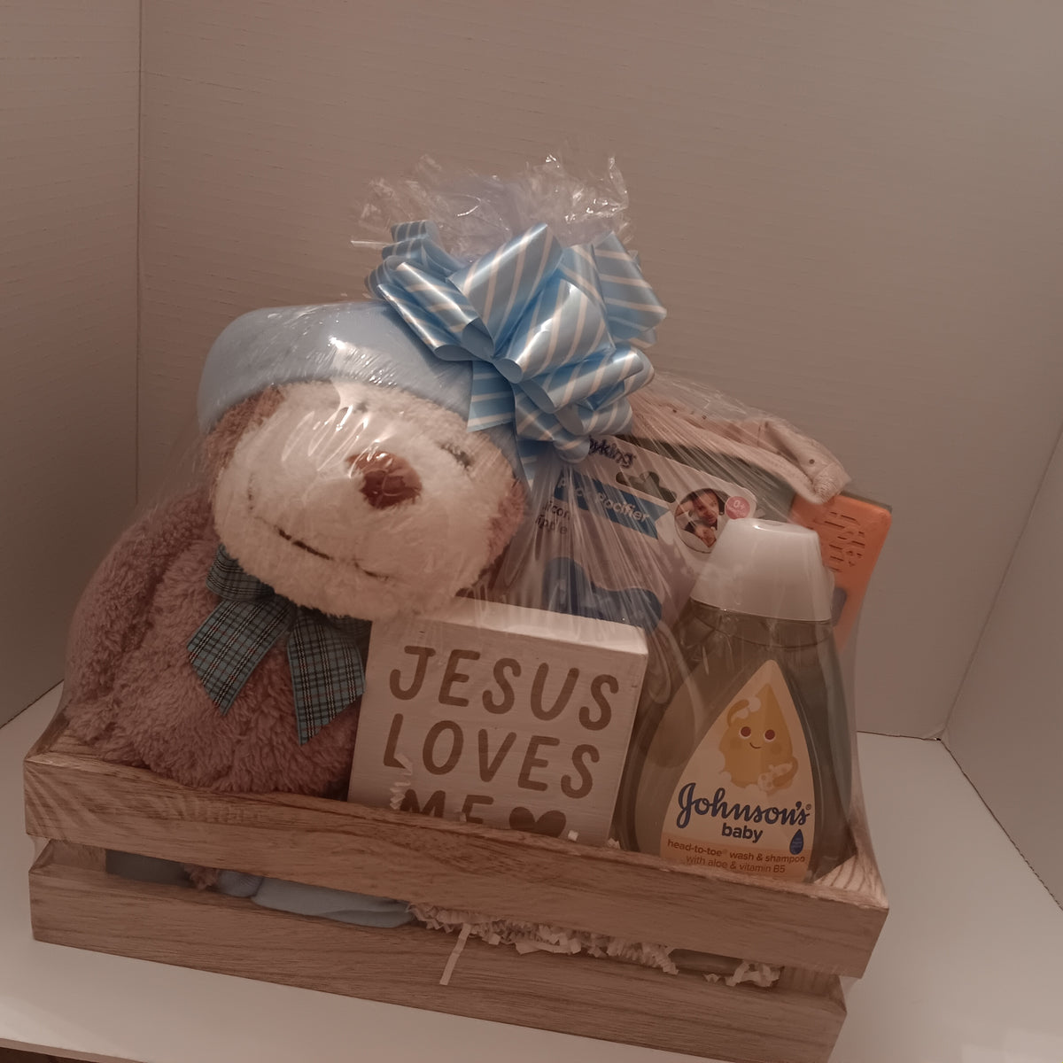 Baby Basket - Boy - Jesus Loves Me