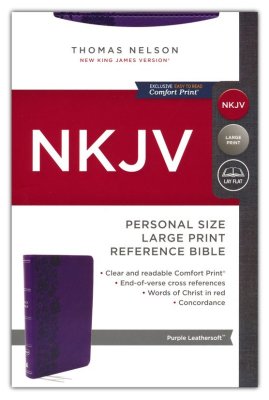 Ladies - NKJV Large Print Bible - Purple