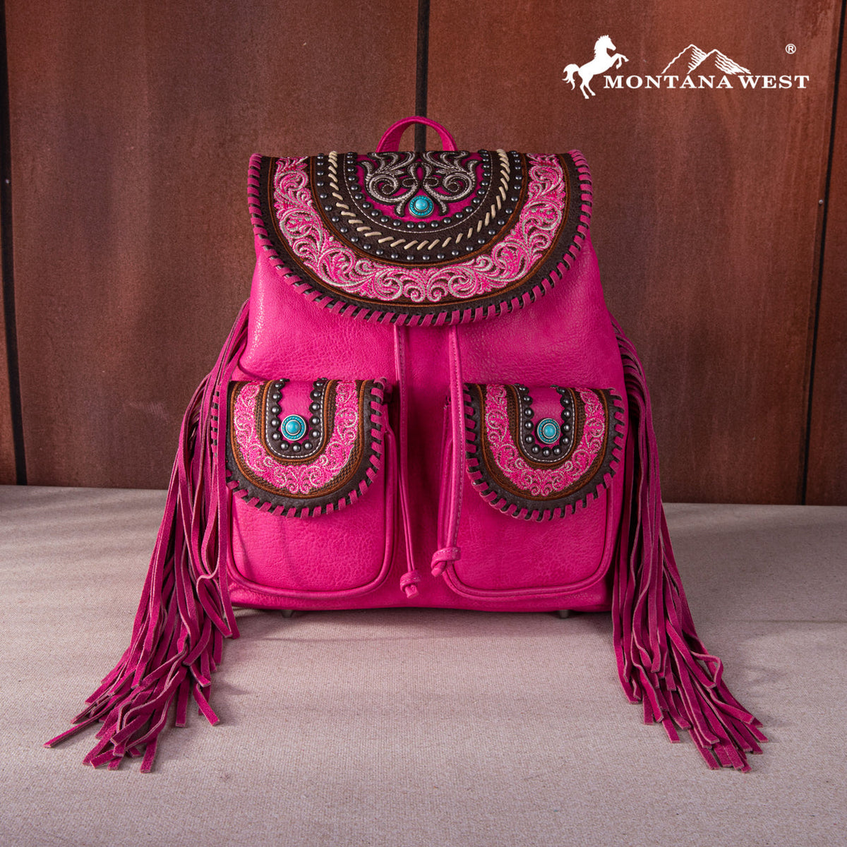 Accessories - Western Backpack - Pink
